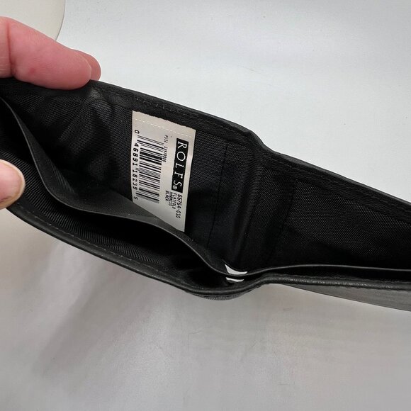 Rolfs Mens Black Leather Billfold Wallet - Picture 6 of 6